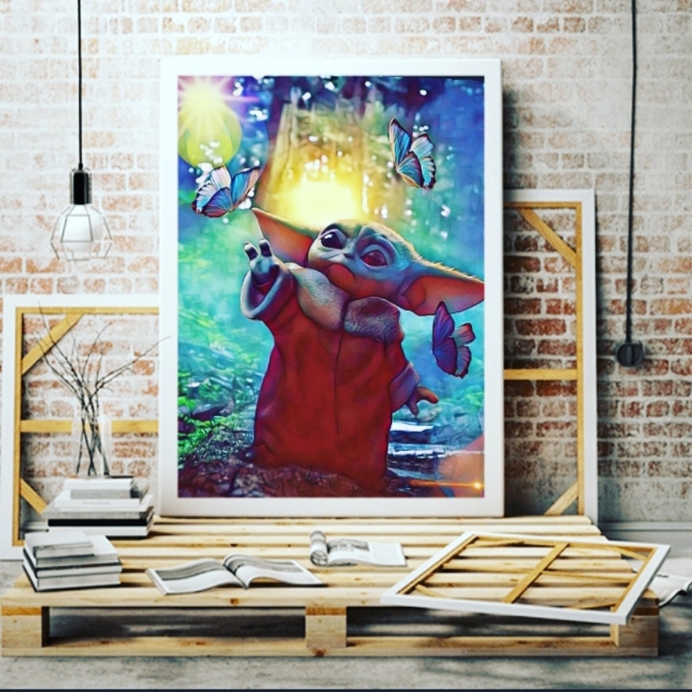 Baby yoda poster 11x17